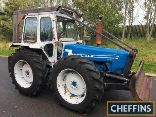 COUNTY 1174 6cylinder diesel TRACTOR Fitted with a rear winch and front blade. No V5 available