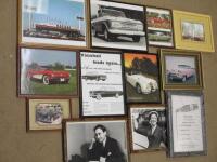 Qty framed and glazed images of American vehicles and related images ex-Goodwood Revival set