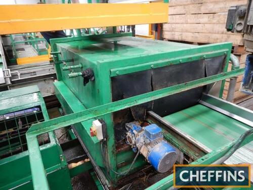 Haith 1.8m x 1.2m brush washer with stone removal and filtration unit with feed off conveyor (A LIFT OUT CHARGE IS APPLICABLE ON THIS LOT OF UP TO £500, FURTHER DETAILS FROM THE AUCTIONEERS)