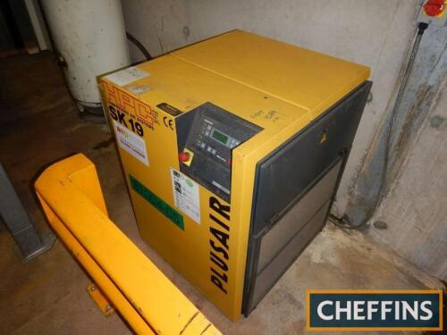 Kaeser HPC SK19 Plusair air compressor unit and tank