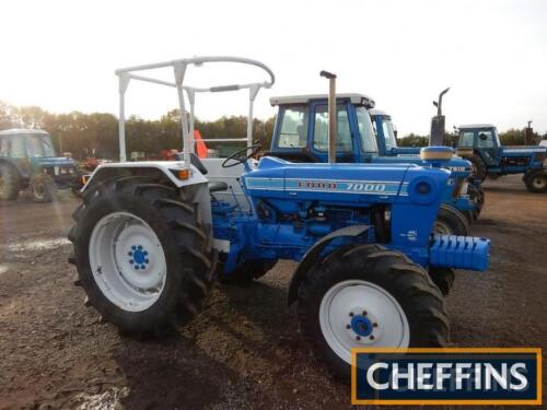 1974 FORD 7000 4wd diesel TRACTOR Serial No. A263991 An earlier restoration fitted with Dual Power, overhauled engine and 3no. double spool valves