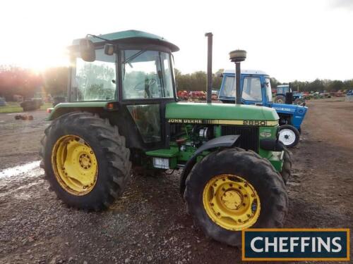 1993 JOHN DEERE 2850 6cylinder diesel TRACTOR Reg. No. K303 HRR Serial No. 763147 