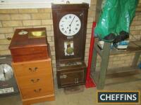 Simplex factory clocking-in clock, fitted with Glenhill-Brook Fusee movement and fittings Model 0 Serial No. 120