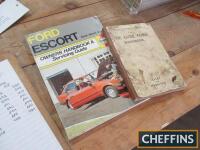 Ford Escort 1980-82 owners handbook, together with Pitmans Deluxe Ford 1987 book