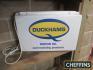 Duckhams Q motor oil and motoring products hanging sign