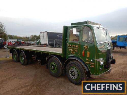 1947 Leyland Octopus Flatbed lorry Reg. No. LTN 265 Chassis No. 471872 Originally restored by the Brash family of transport cafe and haulage fame, LTN 265 was subsequently purchased by the Payne family and liveried in their company green. A fair amount of