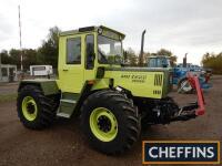 1985 MERCEDES MB Trac 1000 6cylinder diesel TRACTOR Reg. No. C954 TAD Serial No. 44116100116961 Fitted with 540/1000rpm PTO front and rear along with front and rear linkage and UK spec PUH on 540/65R26 wheels and tyres. Vendor reports this tractor has bee