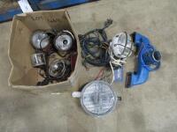 Box of various lights, wiring harness, control box etc. for Massey Ferguson 135