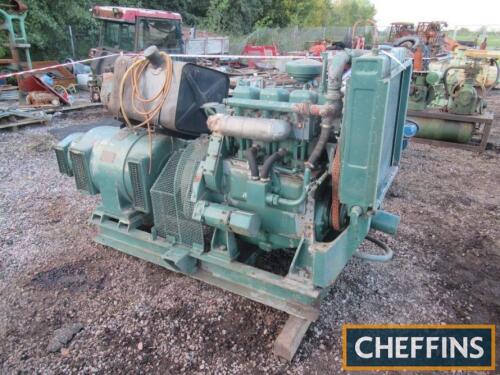 Ruston 3cylinder generator set, 35kva