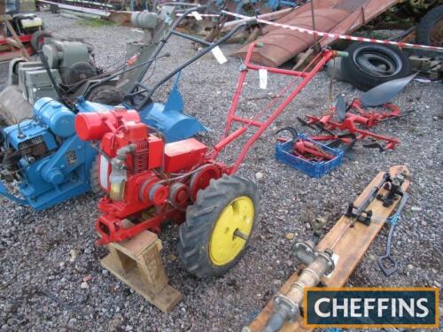 Barford Atom 30 cultivator, with plough, hoe bar and hoes, potato bouter and other spares MC no. A5569/3