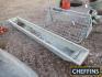 Galvanised sheep foot dip trough, 3m long