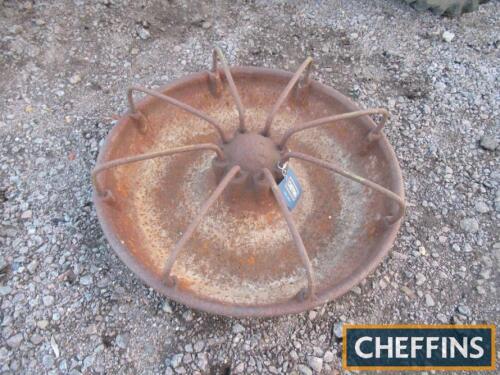 A Mexican hat pig trough, 3ins in diameter