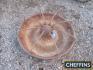 A Mexican hat pig trough, 3ins in diameter