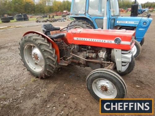 1982 MASSEY FERGUSON 3cylinder diesel TRACTOR Reg. No. BKO 680Y Serial No. S280012 A narrow example that's been fitted with new gauges, steering wheel, spring seat and battery. V5C available