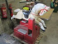 Child's coin operated fairground horse ride