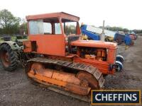 1964 FIAT 70C diesel CRAWLER TRACTOR A non working model with a fitted cab and requiring a replacement engine, spares or repair