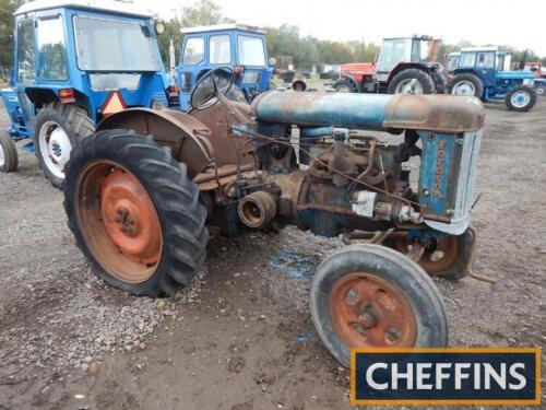 FORDSON E27N 4cylinder TRACTOR Supplied with two used spare tyres and the original buff logbook