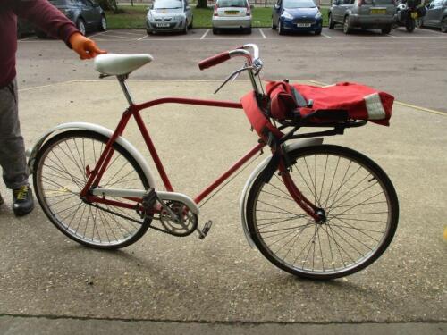 Postman s bike and post bag c.1950s Vintage sale Sale 2