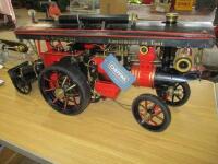 Markie Scenic Showmans Engine, scale of 1 1/8ins : 1ft, live steam, complete with gas tank trailer