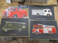 4no. fire engine pictures