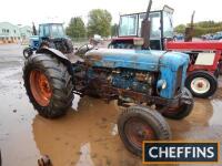 FORDSON E1A Major 6cylinder diesel TRACTOR Fitted with a Ford engine and mudguards