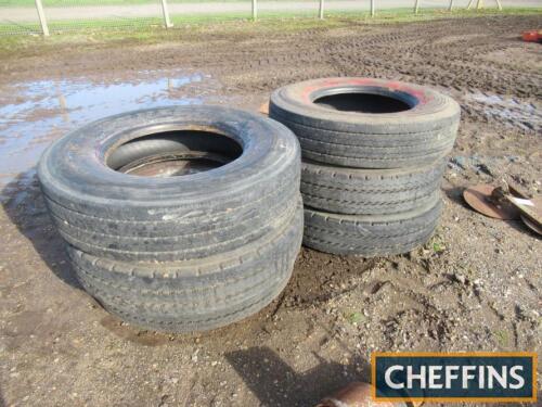 6no. Michelin XDE 11/22.5 lorry tyres