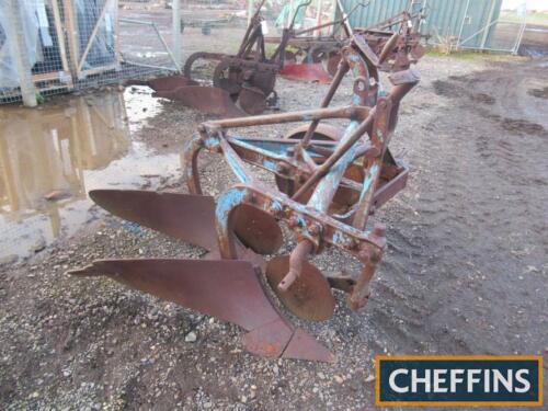 Ransomes 2furrow plough, complete with depth wheel