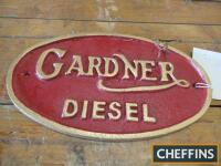 Gardner diesel iron plate