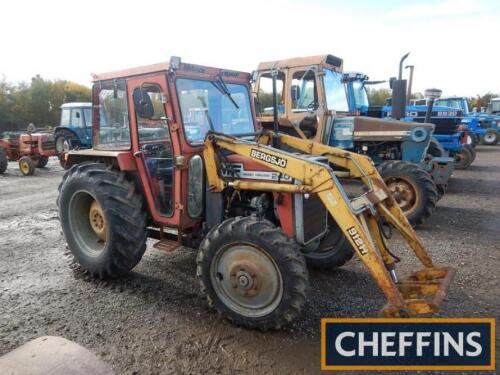 c1981 MASSEY FERGUSON 240 4wd 3cylinder diesel TRACTOR A Norwegian tractor fitted with Lambourn cab, PUH, PAS, new front tyres, new cab glass and new oil and fuel filters. Showing just 4,301 which the vendor believes to be genuine