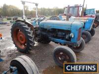 1957 FORDSON E1A Major 4cylinder diesel TRACTOR Reg. No. LUD 765 Serial No. 1439568 Stated by the vendor to be a nice original example, starts and runs well