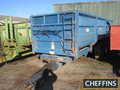 1997 AS Marston ACE 14tonne tandem axle steel monocoque tipping trailer, fitted with hydraulic tailgate Serial No. 206222