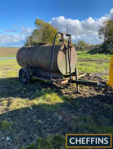 600litre single skin diesel bowser with hand pump