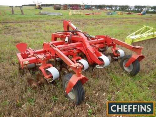 2008 Kongskilde Front Terra Disc 3000 front mounted cultivator with double row discs and depth wheels, 3m Serial No. 7201003000