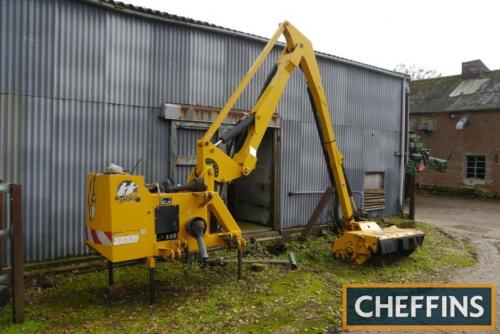 2013 Orsi Acrobat 6.6 mounted hedgecutter with 6.6m reach arm and joystick controls, LH Serial No. 038536