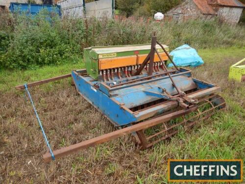 Hill & Osborne furrow press drill combination with crumbler roll, double row press rings, crumbler roll and Kockerling seed applicator box, 2m