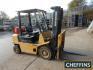 Hyster H250XL triple fixed mast gas forklift fitted with sideshift on solid rubber tyres Serial No. C177B1125N Hours: 6,180 To be retained until 4pm Friday 20th November 2020 for loading purposes