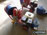 Mobile water pump with Honda GX120 petrol engine