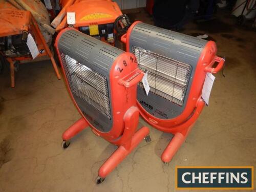 2no. HSC Elite Heat 2800watt mobile electric heaters