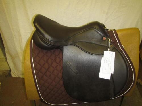 Saddle company genoa saddle 17in medium brown