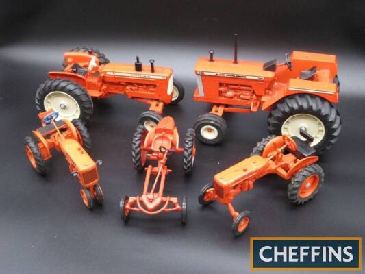 Allis Chalmers, qty 1:16 scale die-cast models to include D21, D19 etc. by Ertl and others (5)