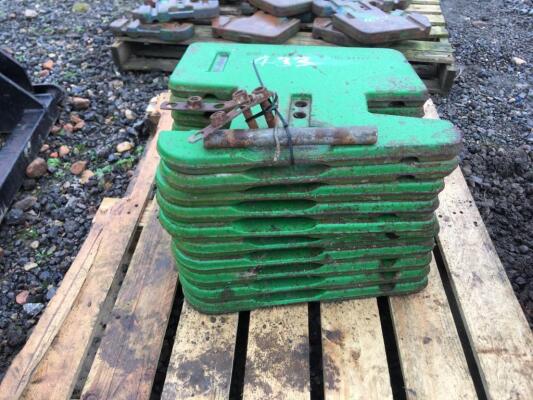 10no. John Deere Front Wafer Weights