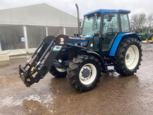 1995 Ford 7740 4wd SLE Tractor c/w Quicke 415 loader Hours: approx 5100