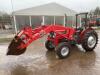 Massey Ferguson 240 Tractor c/w MF 80 power loader, bucket, roll bar, power steering, non multi power, ex equestrian centre Hours: 1710