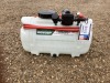 2017 WESSEX ATV SPRAYER SHOPSOILED, MODEL WS608P PRESURE CONTROLLED, 12 VOLT PUMP, PRESURE REGULATOR VALVE, 6 METRE HOSE AND LANCE, SECURING STRAP, APPROX CAPACITY 50LT(SERIAL NO N/A) (61156144) (NO RESERVE)