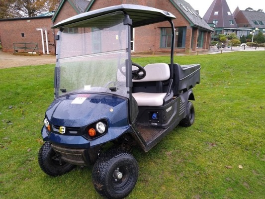 2018 CUSHMAN HAULER PRO 72 D 686 PAT'BLUE,ROOF CUSHMAN HAULER PRO, 72V AC ELEXECTRIC DRIVETRAIN, 1200LB VEHICLE LOAD CAPACITY, 800LB BED LOAD CAPACITY, 1500LB TOWING CAPACITY, 12FT CARGO BED, 2-PASSENGER SEATING, BLACK ROOF, FOLDING SCREEN 3