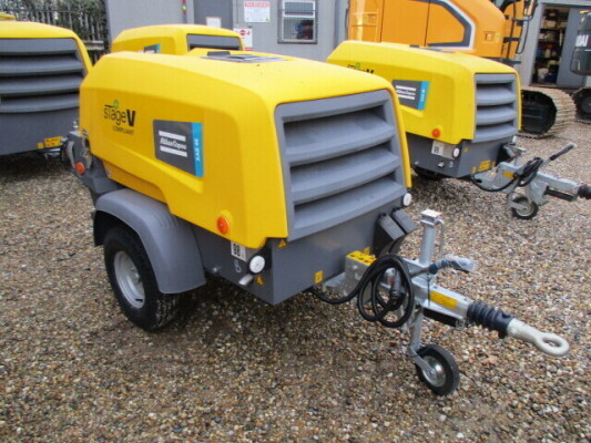 2020 ATLAS COPCO XAS48KD TOWABLE AIR COMPRESSOR, MANUFACTURERS WARRANTY APPLIES. (11173901)