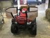 HONDA FOREMAN 500 QUAD BIKE 475 cc FUEL INJECTED LIQUID COOLED 4 STROKE ENGINE, 2/4 WHEEL DRIVE SELECTABLE, DUAL FRONT DISC BRAKES, INDEPENDENT DOUBLE WISHBONE FRONT SUSPENSION, FRONT AND REAR STORAGE RACKS. G1181113.   DAMAGE TO FRONT AXLE AND BRAKE DISC