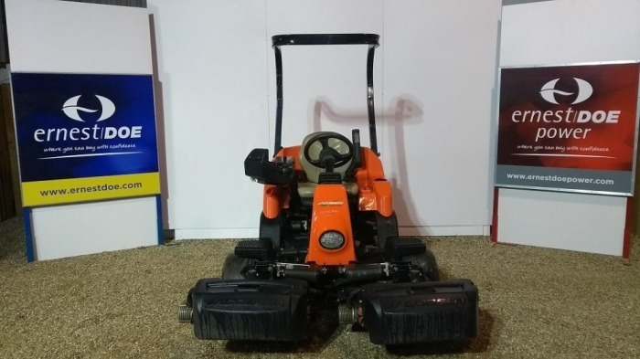 2014 JACOBSEN ECLIPSE 322 GREENS MOWER 13.5 HP KUBOTA DIESEL HYBRID, 48 VOLT AC TRACTION DRIVE, FULLY ADJUSTABLE CUTTING FREQUENCY, SWING OUT CENTRE UNIT, 11- KNIFE CUTTING UNITS, SMOOTH FRONT ROLLERS, REAR ROLLER BRUSHES. 6282503039 J1176
