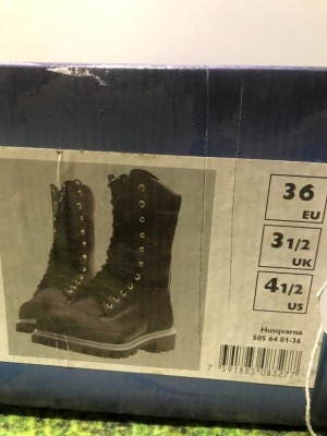 HUSQVARNA 554211936 NEW BOOTS SIZE 36/3.5 HV-CL544211936 NO WARRANTY NEW BOXED (NO RESERVE)