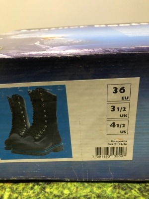 HUSQVARNA 544211936 NEW BOOTS SIZE 36/3.5 HV-CL544211936 NO WARRANTY NEW BOXED (NO RESERVE)